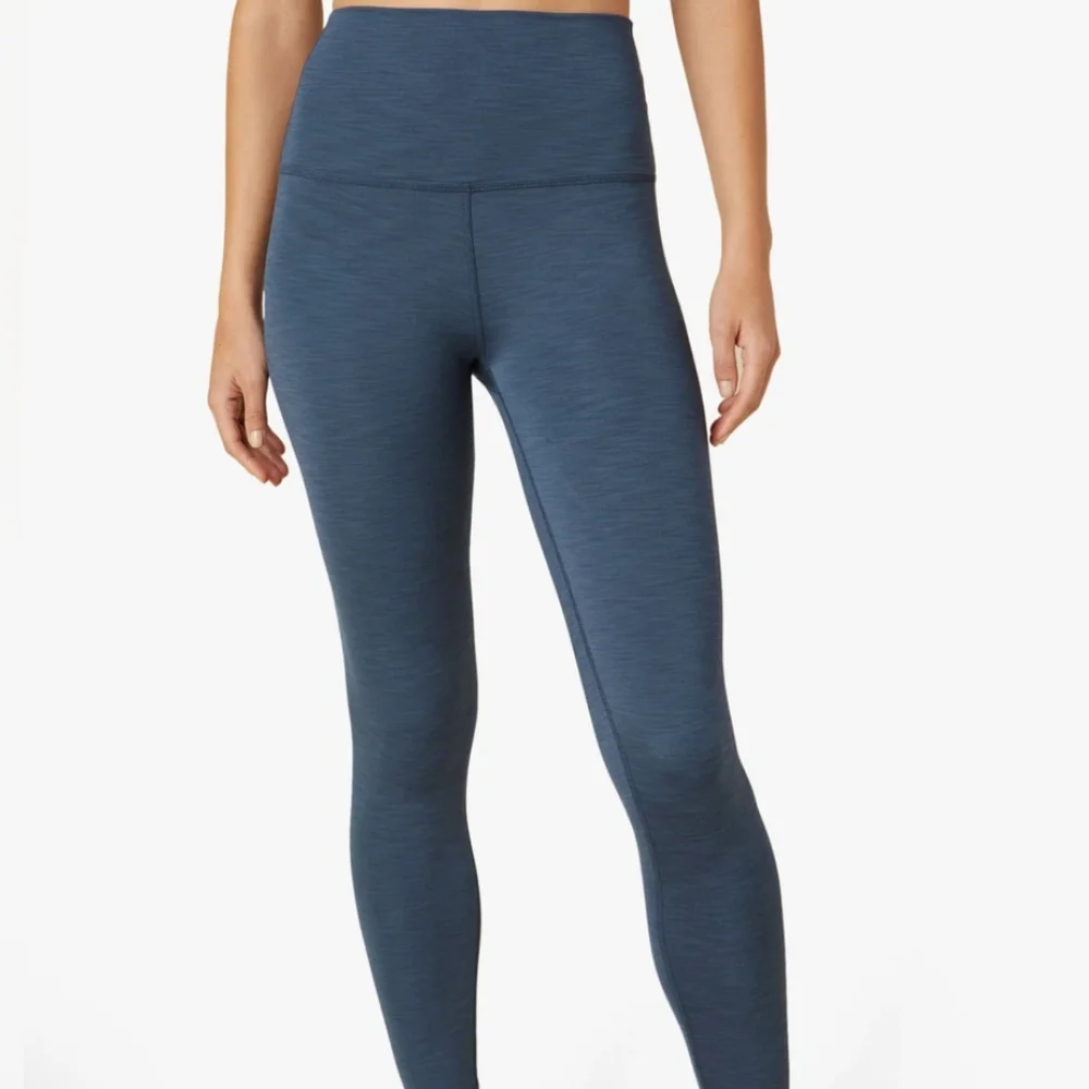 Beyond Yoga High Rise Ribbed Leggings In Blue Horizon Heather Size Xs - Picture 1 of 8